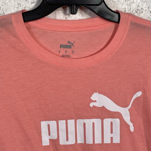 Puma Women's Graphic Short Sleeve T-Shirt - Pink Smoothie Heather medium - Picture 2 of 6